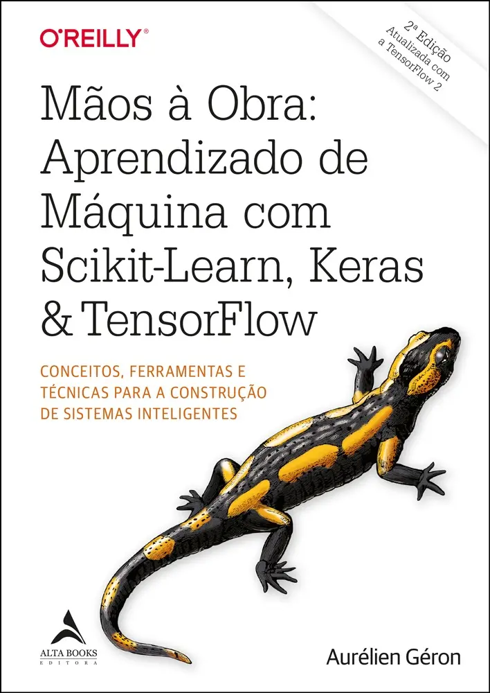 Capa do livro Mãos à Obra: Aprendizado de Máquina com Scikit-Learn, Keras & TensorFlow